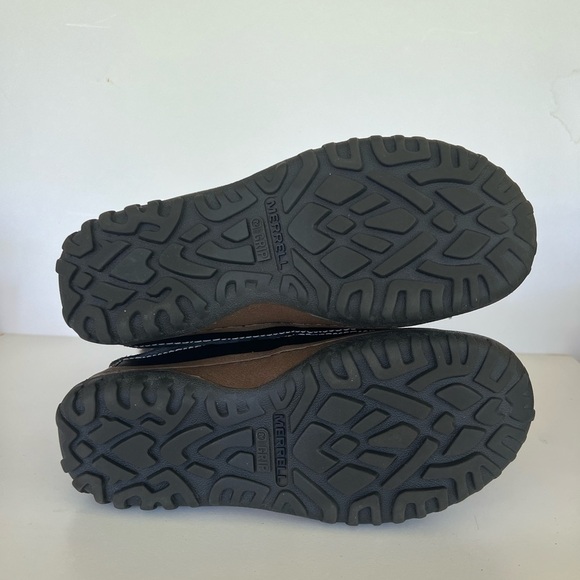 Merrell Decora Chant Waterproof Mid-Calf Black and Brown Leather Boots, size 8.5 - Picture 10 of 13